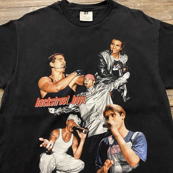 Backstreet Boys 1998 Tour VINTAGE Double-Sided T-shirt Sz Large - Picture 2 of 8